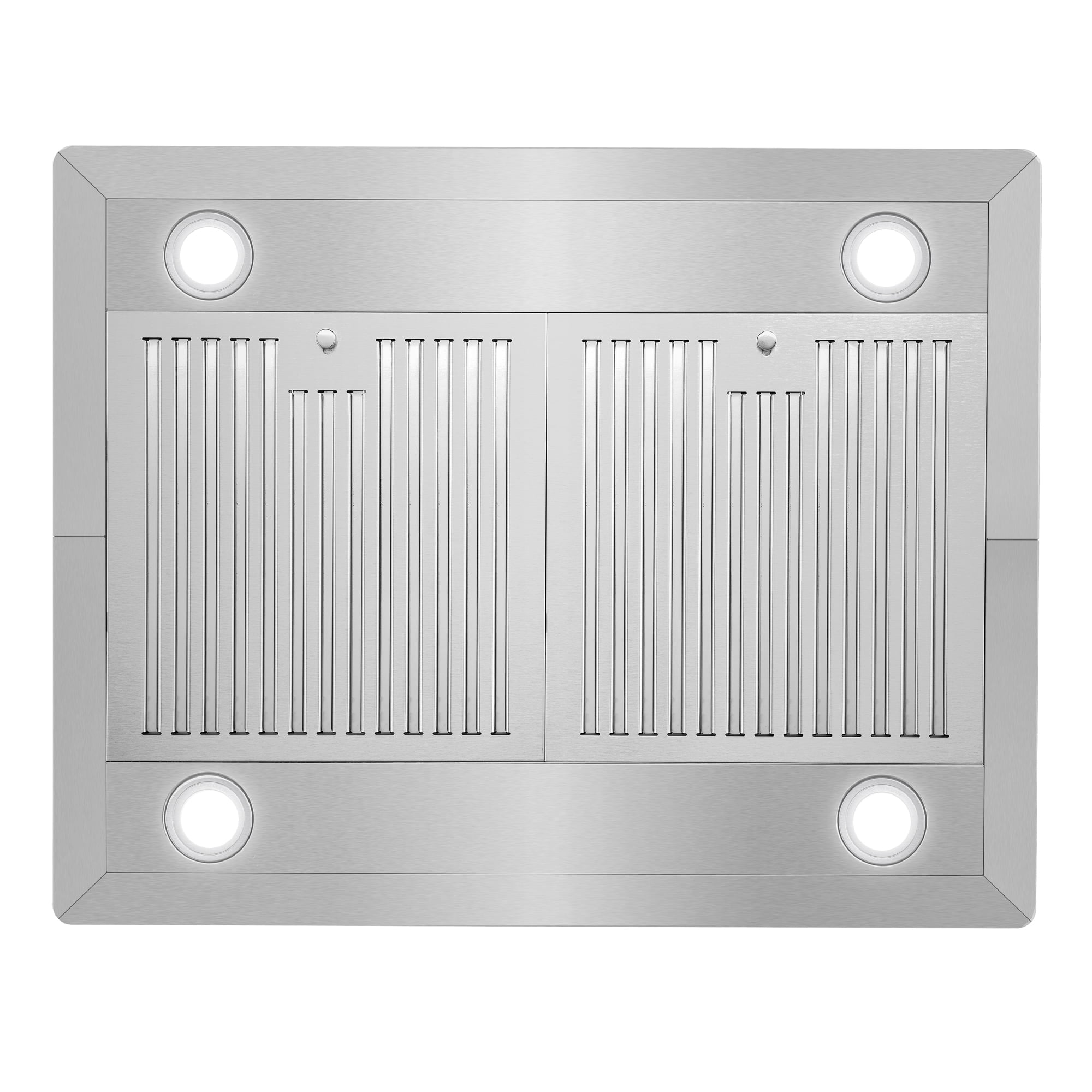 30 in. Lumin Collection Ducted Island Range Hood in Stainless Steel