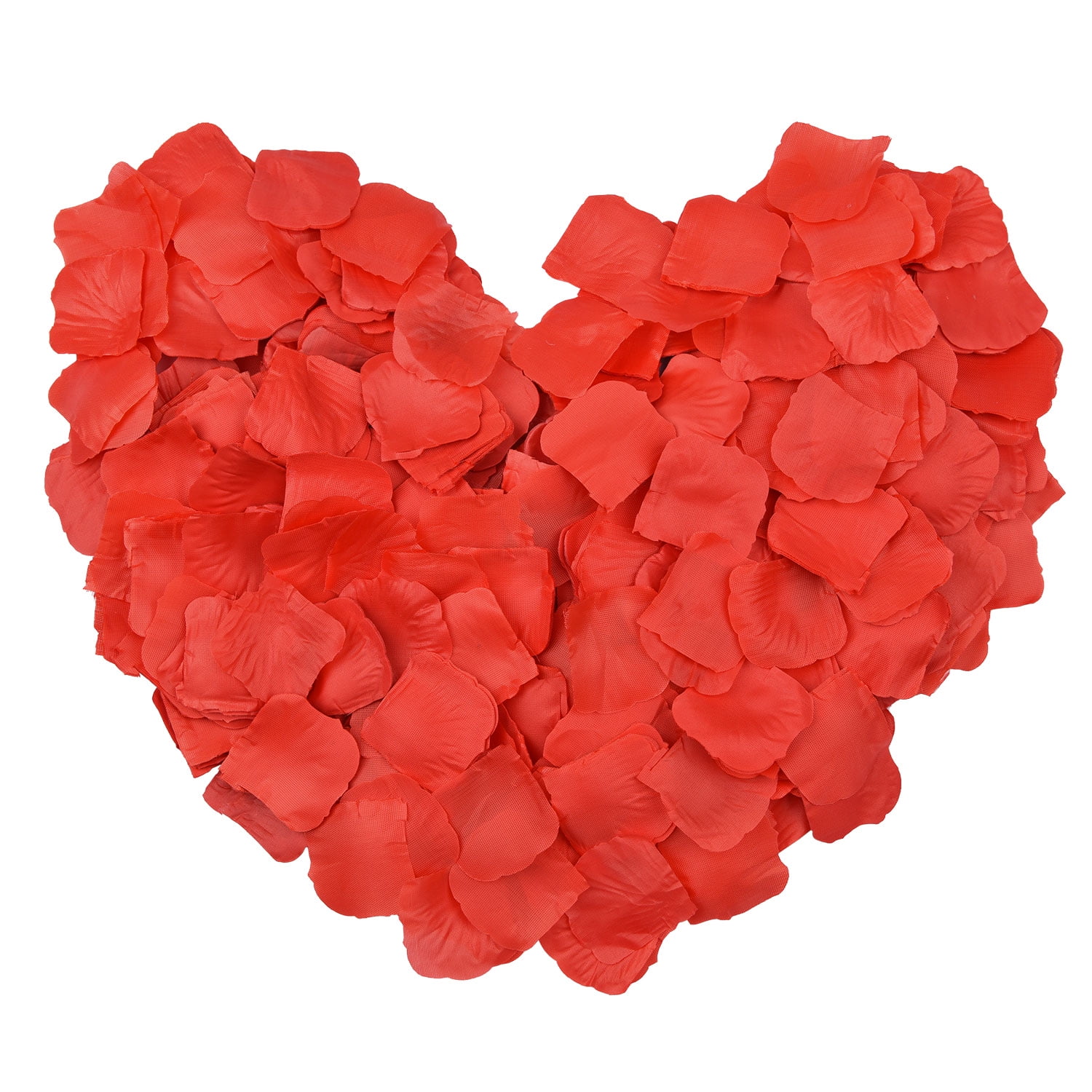Coolmade 2500 Pcs Red Artificial Silk Rose Petals Wedding Flower