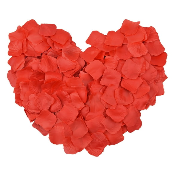 Coolmade 2500 Pcs Red Artificial Silk Rose Petals Wedding Flower Decoration