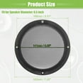 thumbnail image 6 of Unique Bargains 4 Pcs 6.5" Car Speaker Grills Cover Mesh Round Audio Subwoofer Protector with Screws Iron Gloss Black, 6 of 6