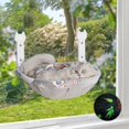 thumbnail image 1 of Percha para Ventana de Gato HiPetpy Plegable Gris que Brilla en la Oscuridad, 1 of 8