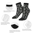 thumbnail image 5 of Fuzoiu Daisies Flowers Print Adult Socks, Crew Moisture-wicking Socks, Unisex Cushion Crew Socks,Casual Sports Ankle Socks, 5 of 7