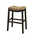 thumbnail image 7 of New Ridge Home Goods Julian 25" Faux Leather Counter Height Barstool in Tan, 7 of 7