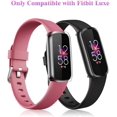 thumbnail image 5 of [4 Pack] Screen Protector Case for Fitbit Luxe, Soft TPU Plated Full Protective Bumper Cover, Black+Rose Gold+Clear+Clear, 5 of 8