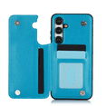 thumbnail image 3 of Asuwish Compatible with Samsung Galaxy S25 Plus S25+ 5G Wallet Phone Case Tempered Glass Screen Protector and Flower PU Leather Card Holder Stand Cell Cover for S25Plus 25S + S 25 25+ SM-S936U Blue, 3 of 6
