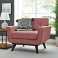 thumbnail image 3 of Modway Engage Modern Tufted Back Performance Velvet Armchair in Dusty Rose Pink, 3 of 3