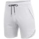 thumbnail image 3 of Pantalones cortos de entrenamiento de gimnasio para hombres, pantalones cortos para correr, entrenamiento ajustado, levantamiento de pesas, culturismo, Jogger con bolsillos, blanco medio Jormftte HMHZ821-4, 3 of 7