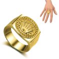 thumbnail image 3 of Joyas y otros complementos Anillo Hombre Hip Hop Plata Oro Corona Heartbreak Finger Ring Zhivalor 221884-3, 3 of 4