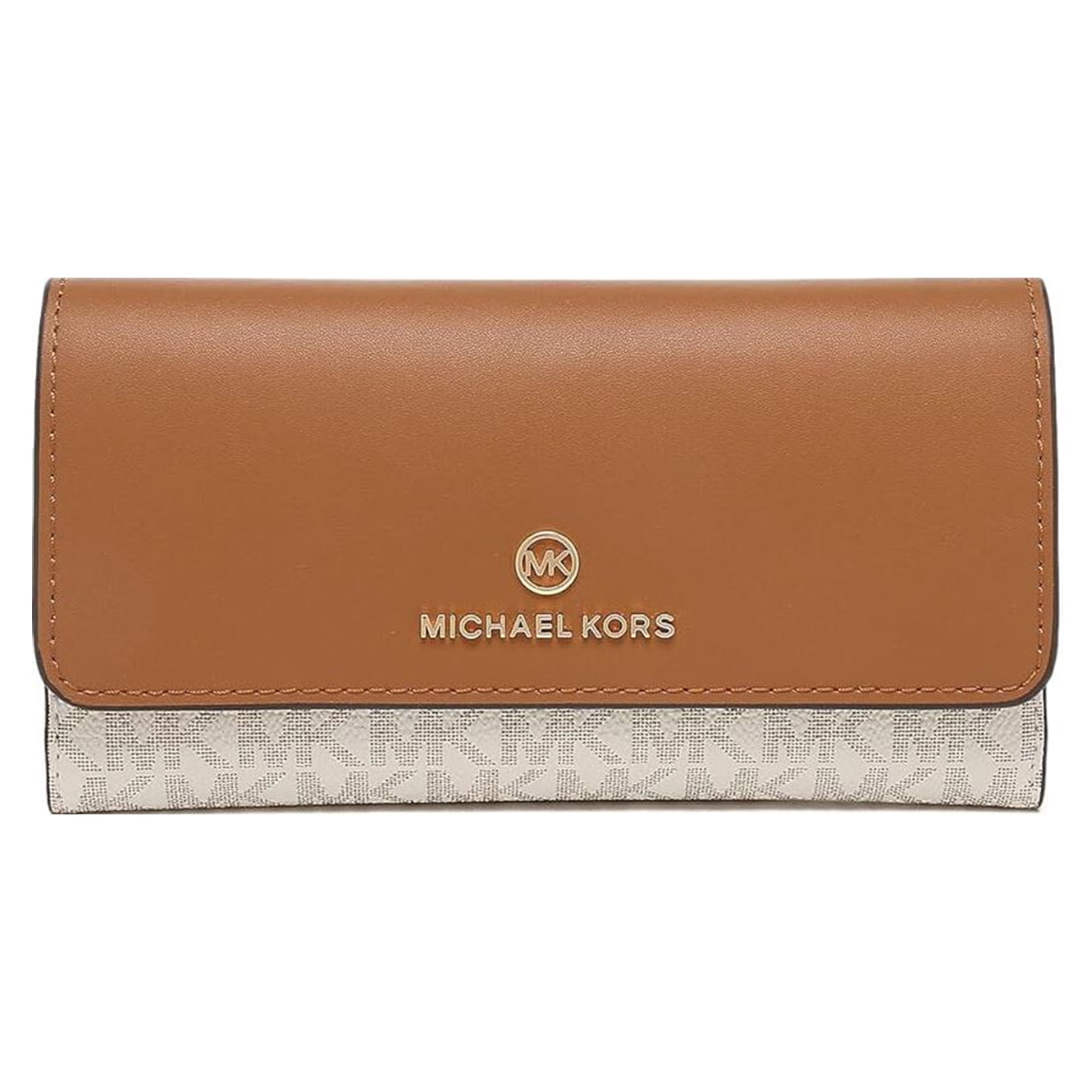 Michael Kors - Jet Set Charm Large Trifold Wallet - Vanilla/Acorn