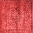 thumbnail image 1 of Ahgly Company Machine Washable Indoor Square Oriental Red Traditional Area Rugs, 7' Square, 1 of 4
