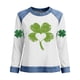 thumbnail image 2 of TaTaai Women's St. Patrick's Festival Top Long Sleeve Round Neck Patchwork Design Casual Irish Holiday Spring Celebration Blouse Gift, 2 of 5