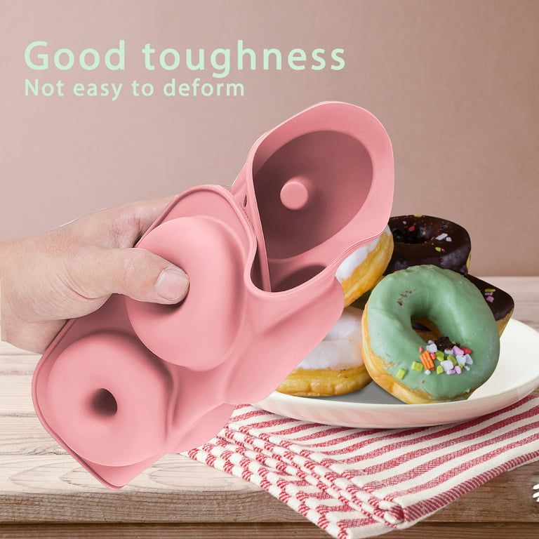 Flexible Silicone Donut Mold Perfect For Baking Homemade - Temu