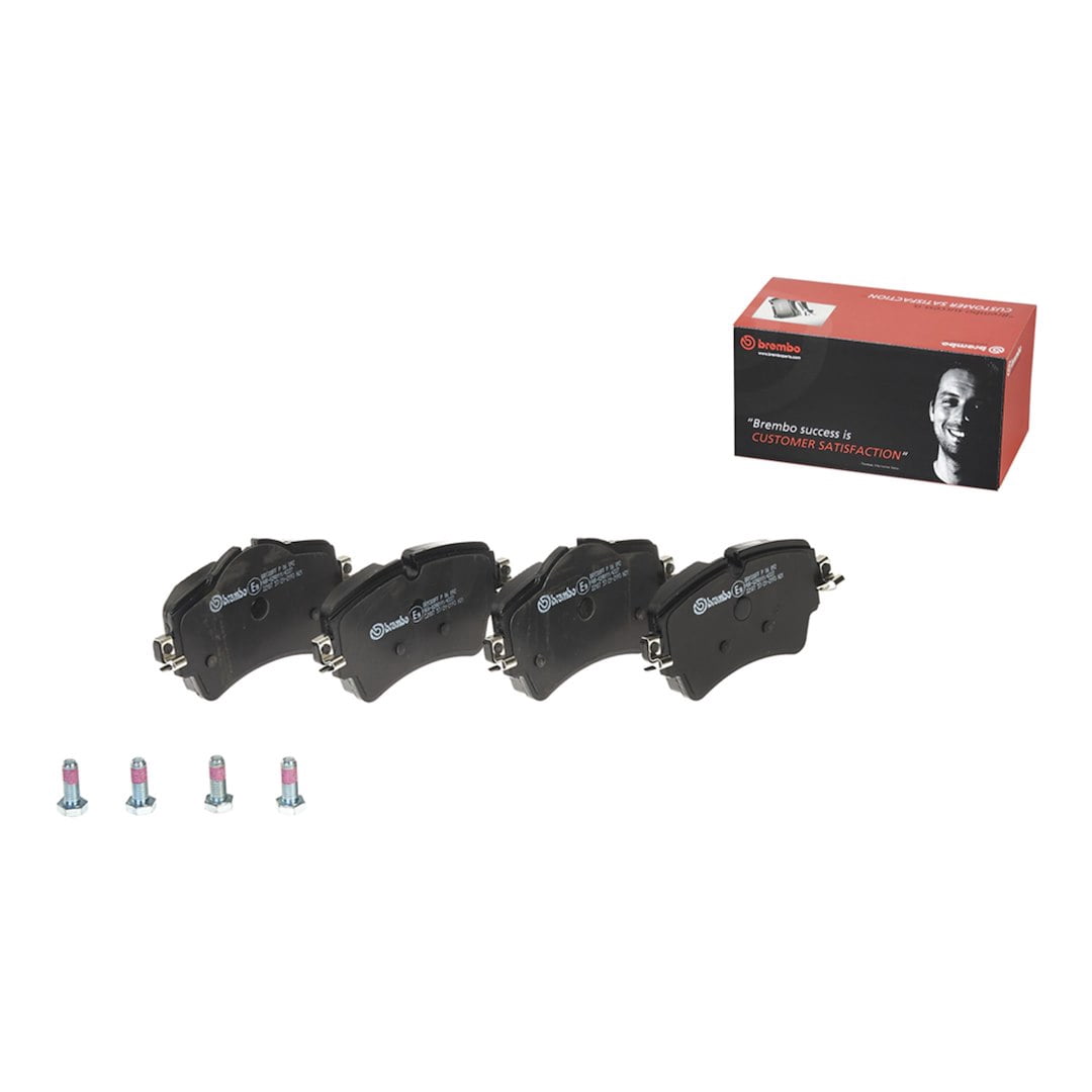Brembo KT04366; Brake Kit; Low-Metallic Brake Pads; 294 Millimeter UV Coated Vented High Carbon Cast Iron One Piece Rotor; With Rotors/ Pads/ Pad Shims/ Mounting Hardware