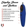 thumbnail image 2 of LeLuv Black Magna PRO+ Electric Penis Pump - 9" Length x 3.25" Diameter Round Flange Cylinder - LCD Smart Handheld USB Rechargeable Untapered Acrylic Quick-Disconnect, 2 of 10