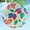 003, variant on Blue Mandala Flower Garden Wind Spinner 3D Metal Wind Chimes Decoration Ourdoor Chimes for Door Window Balconie Bedroom 9.8 in