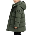 thumbnail image 6 of ITSAME Boys Hooded Puffer Jacket (5-14) Mid Length Thermal Quilted Winter Parka Coat with Flap Pockets Size 11, 6 of 9