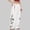White, variant on Women Streetwear Sweatpants Drawstring Elastic Waist Loose Wide Leg Joggers Y2k Star Print Pants with Pockets(White,M)