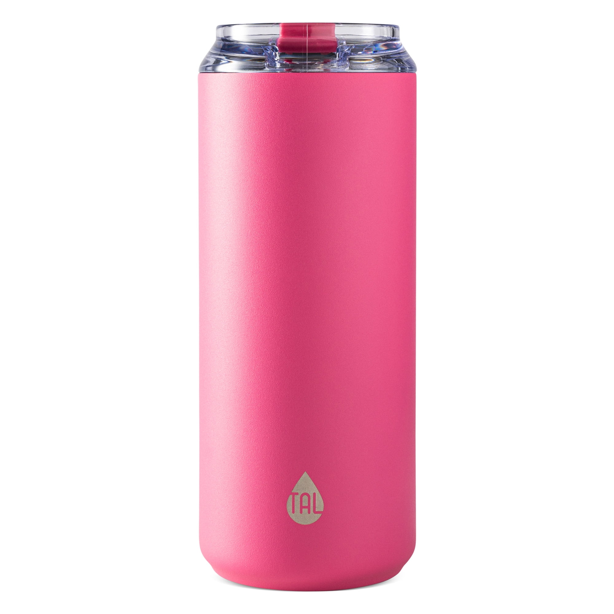 (4 pack) TAL 18oz Stainless Steel Tall Boy Tumbler, Pink