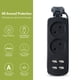 thumbnail image 2 of Power Strip 1200W Extensión eléctrica Socket Office Hotel 4 puertos Teléfono móvil USB Cargador de viaje Adaptador de carga de viajes Suministros de casa 2 Socket, Negro Vogacara HA010016-04B, 2 of 6