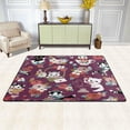thumbnail image 2 of Dreamtimes Cute Vintage Valentine Cats Non-Slip Area Rug 72"x48", Flowers Kitten Soft Non Slip Washable Floor Mats for Indoor Front Porch,Living Room, Bedroom,Kitchen, 2 of 5