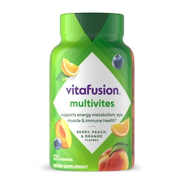 vitafusion MultiVites Gummy Multivitamins for Adults with 10% More Vitamins A, C, & E, 120 Count