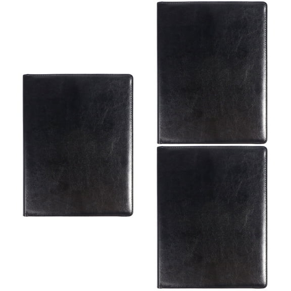 3 Pcs Presentation Document Folder Folders File Paper Office Black