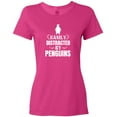 thumbnail image 3 of Inktastic Easily Distracted by Penguins Women's T-Shirt, 3 of 5