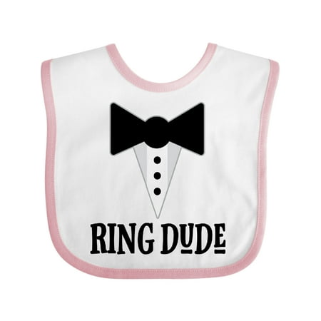 

Inktastic Ring Dude Ringbearer Bridal Party Wedding Gift Baby Boy Bib