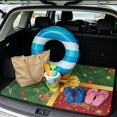 thumbnail image 2 of HUISEFOR Christmas Rear Trunk Mat 29" x 39", Scratchproof Universal Cargo Liner Full Protection for Most Cars SUV, 2 of 7
