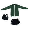 thumbnail image 4 of Moda 1/6 Escala Ropa de Muñecas Femeninas, Figuras de Mujeres Ropa de Muñecas Figura Femenina Ropa para Figuras de Acción Femeninas de 12 Pulgadas Acc Verde Hugo Traje de muñeca femenina, 4 of 7