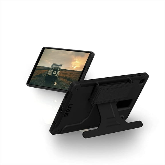 UAG Designed for Samsung Galaxy Tab A7 Lite (SM-T220) 8.7" Case Scout Rugged Featherlight Military Drop Tested Cover with Kickstand & Hand Strap, Black