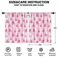 thumbnail image 2 of Blackout Kids Curtains,Pink Christmas Tree Pattern Childrens Insulated Curtains Set Of 2,Bedroom Essentials,Toddler Room Decor 42"x54", 2 of 5