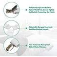thumbnail image 2 of 3 Clips Bed Corner Holder Bed Sheet Fasteners Mattress Cover Clips Heavy Duty Bedding Sheets Elastic Straps Adjustable 4PCS (White, 3 Clips), 2 of 6