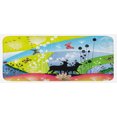 thumbnail image 1 of Nature Kitchen Mat, 2 Reindeer Walking in Spring with Butterflies Flowers Hearts Pastoral Love Graphic, Plush Decorative Kitchen Mat with Non Slip Backing, 47" X 19", Multicolor, by Ambesonne, 1 of 1