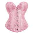 thumbnail image 2 of Aboser Corset Belt for Women Renaissance Waist Cincher Floral Print Boned Bodyshaper Eyelet Lace up Corset Tops Strapless Chest Supporting Bustier Top, 2 of 9