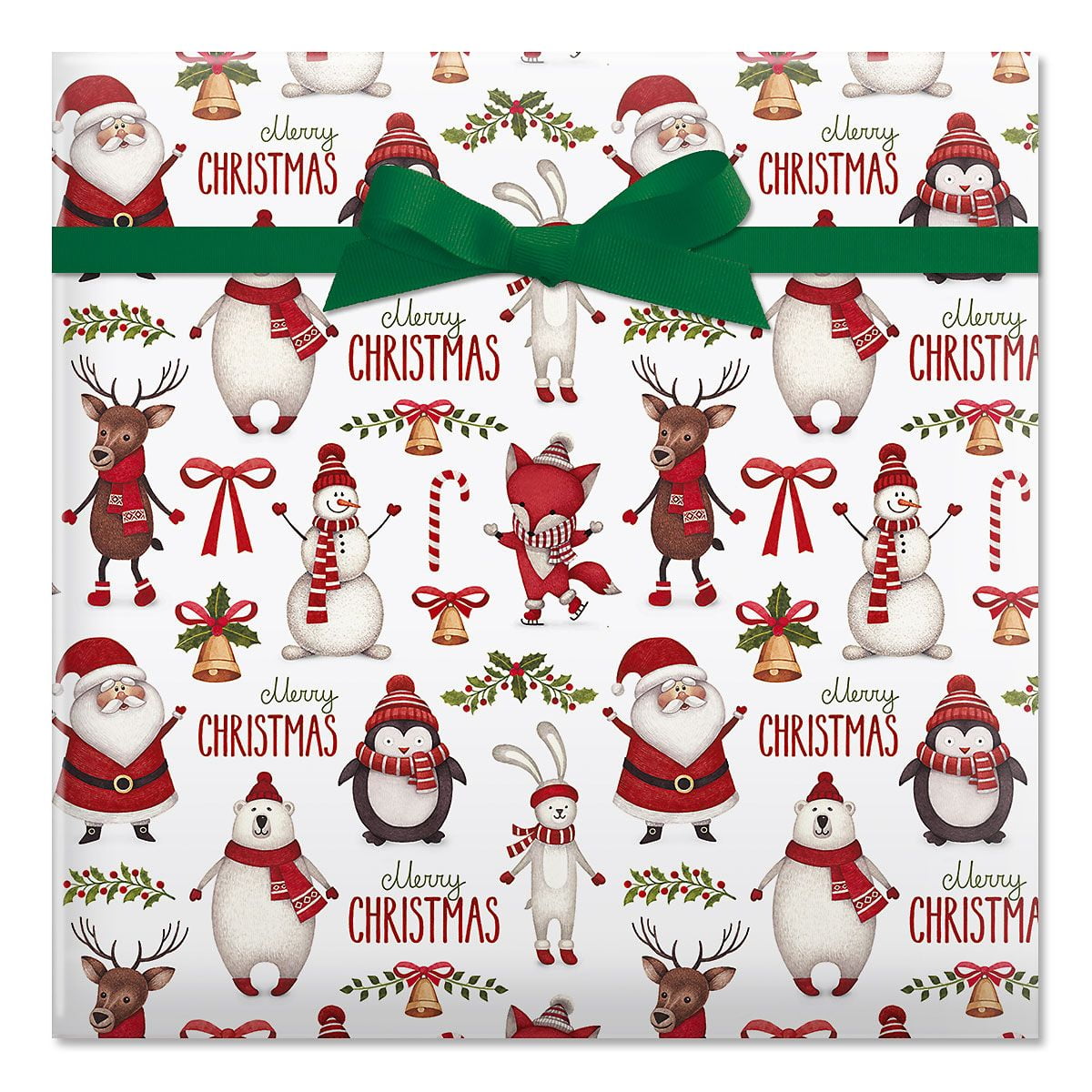 Current Sweet Treats Gingerbread Man Christmas Rolled Wrapping Paper -  Premium Jumbo 23-Inch x 32-Foot Gift Wrap Roll, 61 Square Feet Total