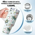thumbnail image 3 of Goofa Turtle and Sea Life Print 40oz Ice Bully With Handle And Straw Stainless Steel Vacuum Insulated Cup And 2 In 1 Straw Lid, 3 of 8
