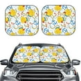 thumbnail image 2 of Balery 2 Piece Ducks and Anchors Car Windshield Sun Shade|Foldable Front Windshield Shade for Car Front Window for Most Sedans SUV Truck-Small, 2 of 7