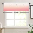 thumbnail image 3 of Remain Unique Polyester Rod Pocket Curtain Valance with Gradient Pink Pattern for Home Bedroom Living Room Kitchen Window Decor 54x18 inch, 3 of 5