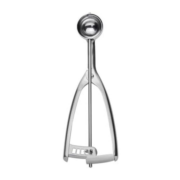 Soro Essentials- #100 Stainless Steel 3/8 oz. Squeeze Type Food Server- Disher for Food Portion Control Scoop Ice Cream Scooper with Squeeze Release Cookie Scooper for Baking