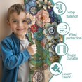 thumbnail image 3 of Blackout Kids Curtains,Boho Bohemia Pioneer Flower Childrens Insulated Curtains Set Of 2,Bedroom Essentials,Toddler Room Decor 52"x63"(132x160cm), 3 of 4
