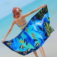 thumbnail image 2 of Beach Towel, Microfiber Sand Free Beach Towel, Lightweight, Quick Dry(59" x 27.5") for Adults,Men,Women,Kids Swimming, Sports, Beach, Fitness room,Outdoor Traveling on Vacation, 2 of 5