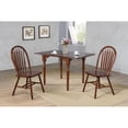 thumbnail image 3 of Andrews Arrowback Windsor Dining Side Chair Chestnut Brown Solid Wood Set of 2, 3 of 4