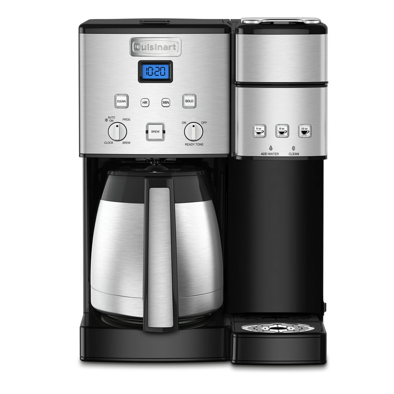 Cuisinart SS 20P1 Stainless Steel 10 Cup Automatic Brew Center with Single Serve Walmart