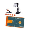 thumbnail image 4 of Juego de mesa de juego de baloncesto de escritorio, creatividad, fiesta, mesa de arcade clásico de mesa de mesa divertida para niños Biños para niños, 4 of 8