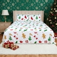 thumbnail image 1 of HITIME Juego de Sábanas Navideñas 3 Piezas Tamaño Individual, Bolsillos Profundos 16 Pulgadas, Microfibra de Poliéster Suave con Estampado Festivo, Ideal para Decoración y Regalo, 1 of 8