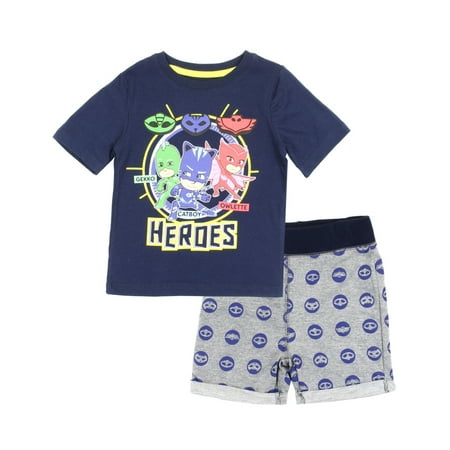 

PJ Masks T-Shirt and Knit Shorts Set (Toddler Boys)