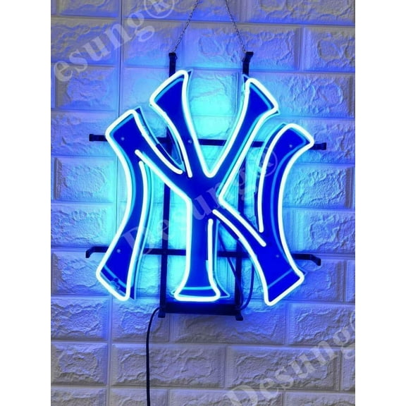 Queen Sense 20"x16" New York Sports Team Yankee Neon Sign HD Vivid Printing Handmade Artwork Neon Light 120NYYOLVVD