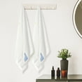 thumbnail image 4 of Unique Bargains Cotton 2 Pack Absorbent Bath Towels Quick Dry and Lightweight Towels White 28" x 56", 4 of 8