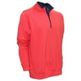 thumbnail image 1 of Byron Nelson Golf Men's Performance 1/4-Zip Pullover Sweater, Medium Berry/Navy, 1 of 3